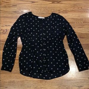 Cute Loft patterned black and white blouse